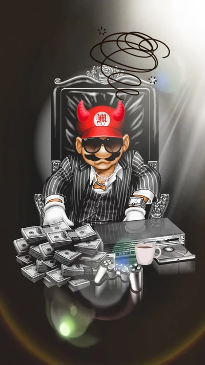 Boss Mario: The Gaming King with Style