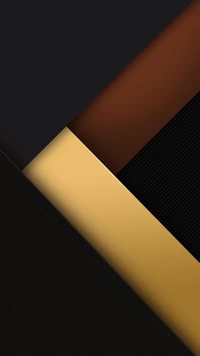 Geometric Design in Black and Gold Tones