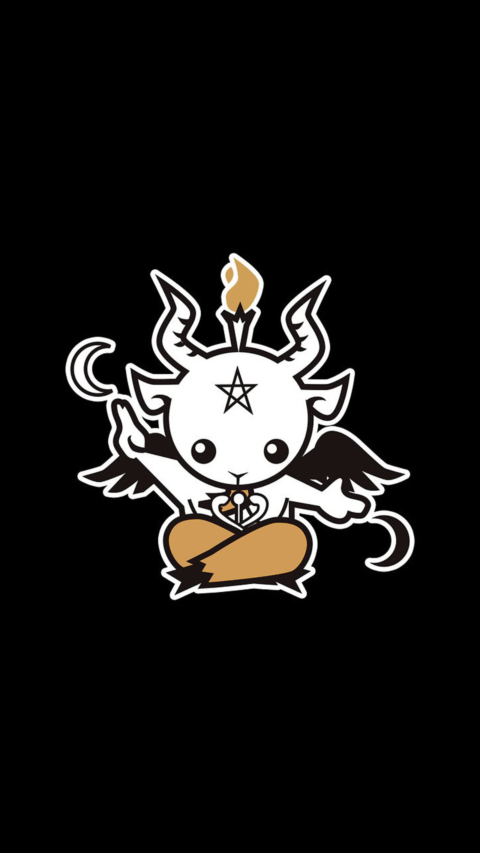 Un primer plano de un gato de dibujos animados con un bate de béisbol (bebé, baphomet, mano, izquierda, camino)