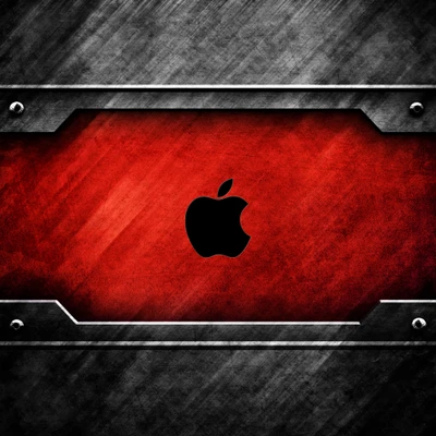 manzana, ios, metal, acero