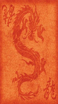 dragón, rojo