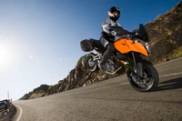 ktm, motorcycle, ktm 990 super duke, wheelie, supermoto