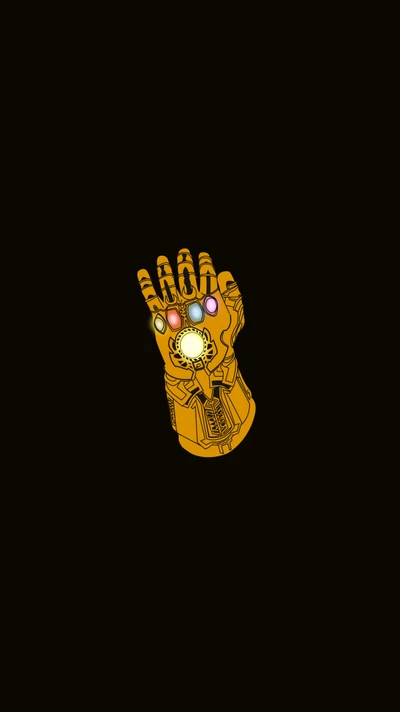 El Guantelete del Infinito de Thanos: Un fondo de pantalla de superhéroes de Marvel