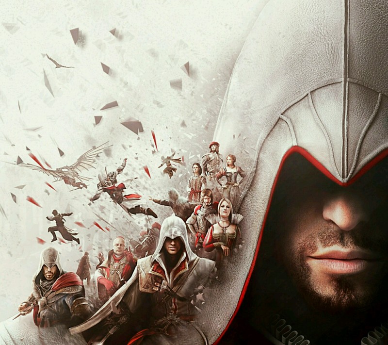 Assassin's creed — это игра с множеством персонажей (мультфильм, комиксы, нарисованный, gam, голливуд)