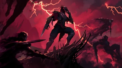 Zed Liberado: Sombras da Tempestade em League of Legends