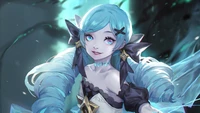 Verzaubernde Gwen aus League of Legends: Ethereale Kunst