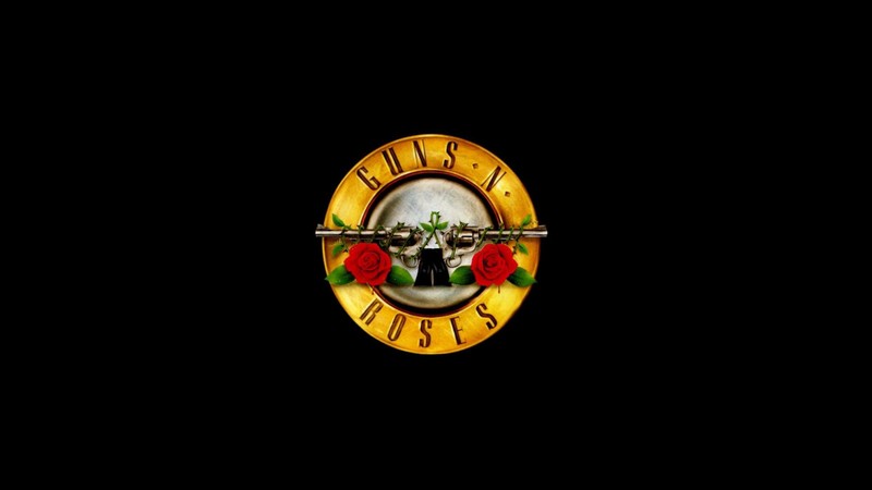 Логотип guns and roses на черном фоне (guns n roses, логотип, эмблема, графика, символ)