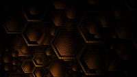 metal, brown, fractal art, light, fractal wallpaper