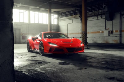 novitec ferrari f8 tributo n largo, 5k, 2021, carros esportivos, carros