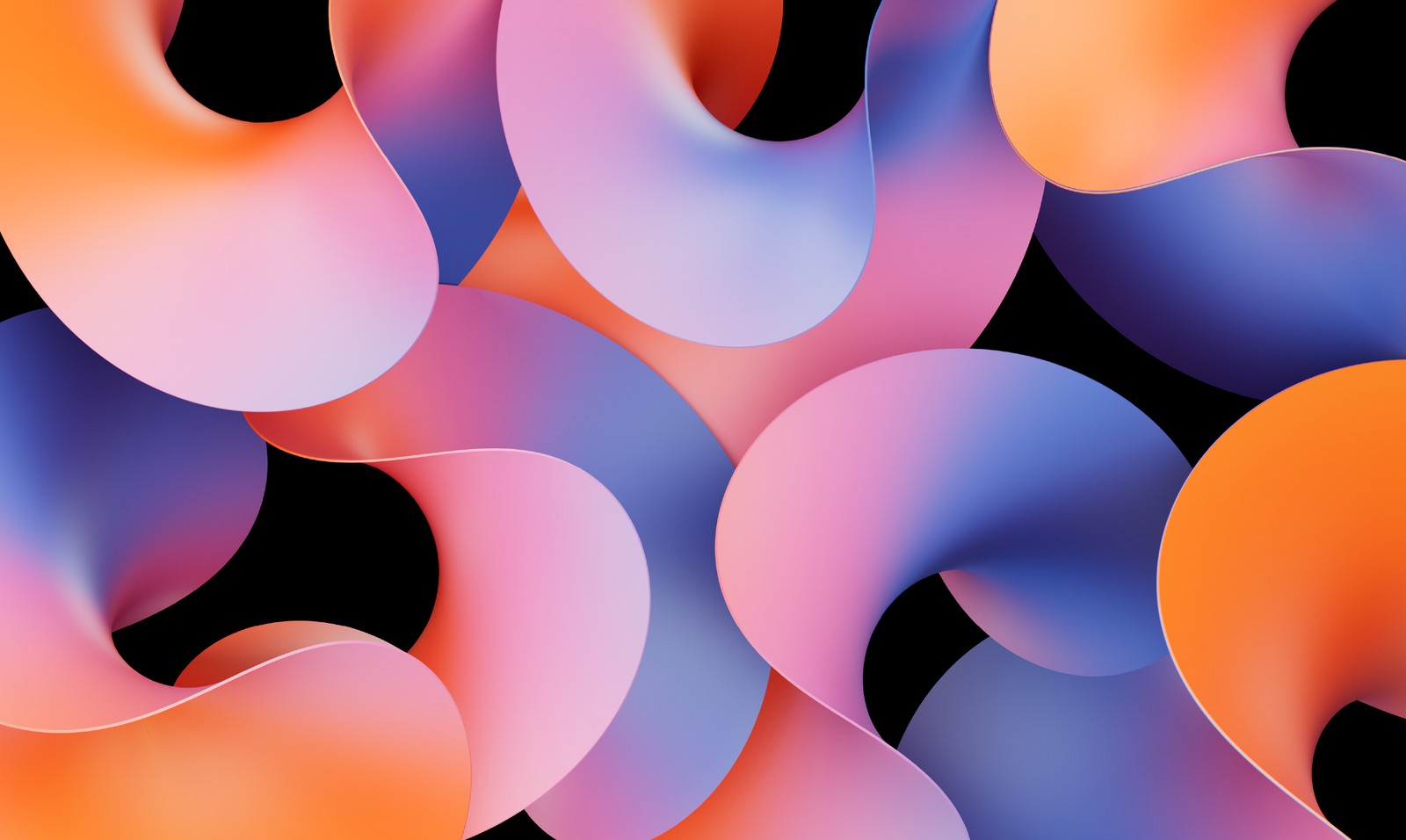 Abstract background with colorful shapes (colorful abstract, gradient curves, abstract curves, colorful gradients, abstract)