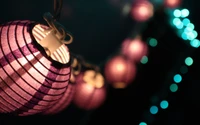 lantern, light, lighting, magenta, macro photography