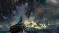 thresh, lol, league of legends, video game, shadow isles wallpaper