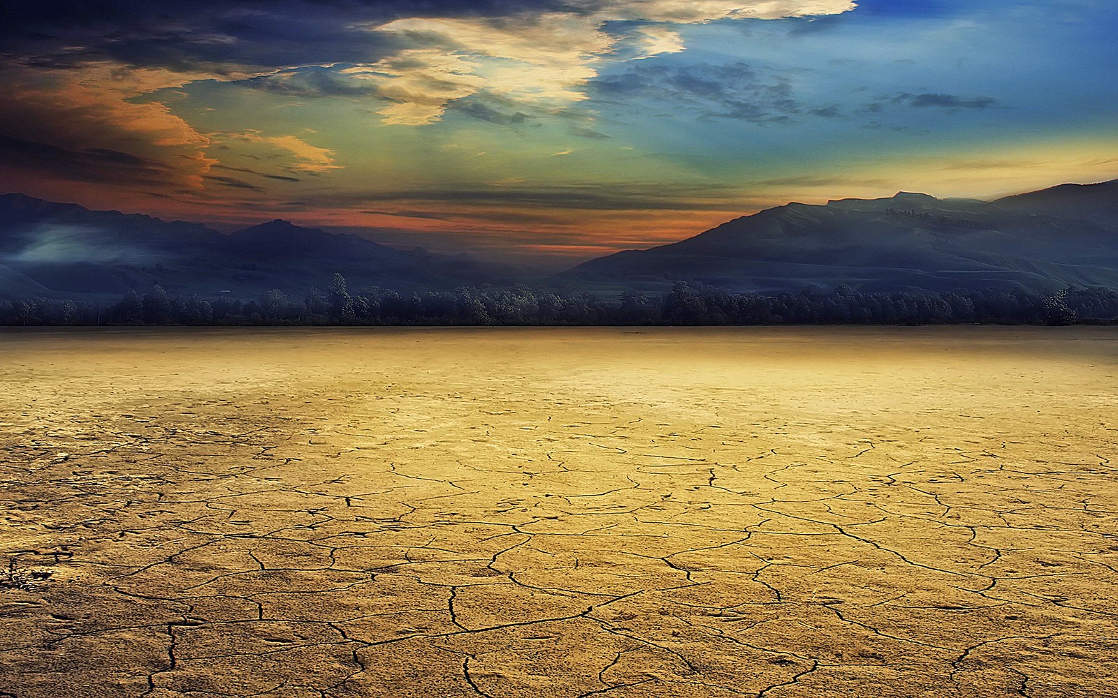 desert, nature, horizon, atmosphere, morning Download Wallpaper