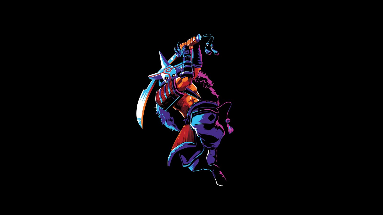 Descargar fondo de pantalla juggernaut, dota 2, amoled, 5k, 8k