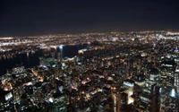 new york city, cityscape, urban area, city, night wallpaper