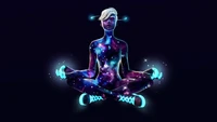 Galaxy Scout: Meditative Cosmic Warrior in Fortnite