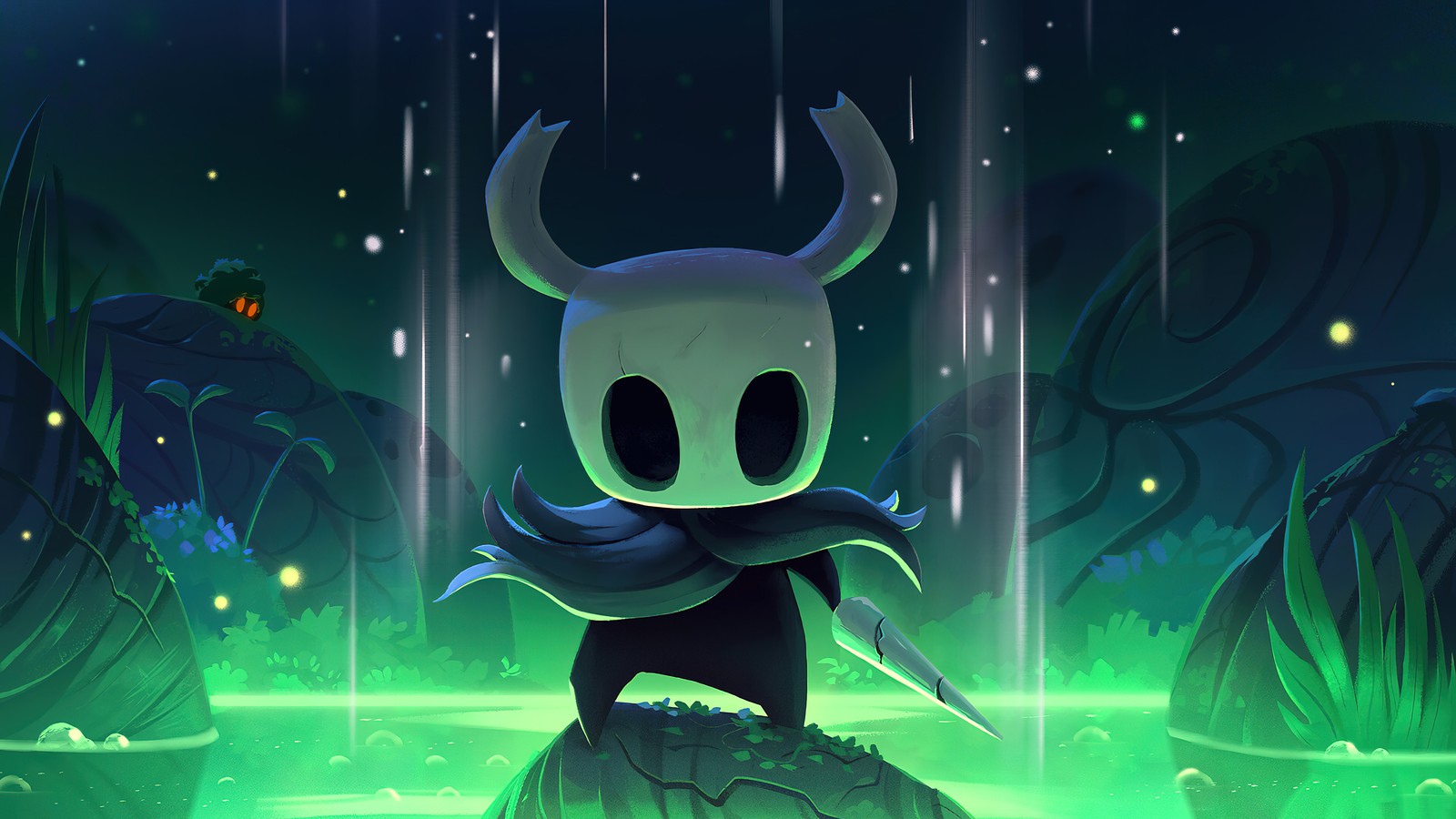 Скачать обои пустошь, hollow knight, видеоигра