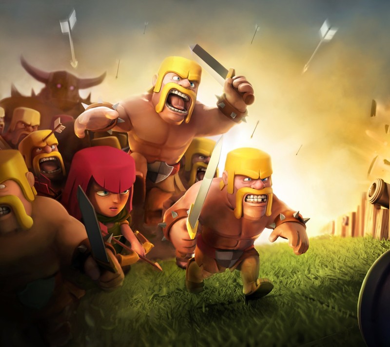 Обои clash of clans (потрясающе, любовь)