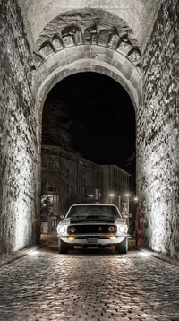 coche, ford mustang, músculo, viejo