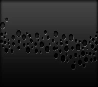 Abstract Play of Black Dots on a Dark Background