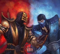 Affrontement épique : Scorpion contre Sub-Zero dans Mortal Kombat