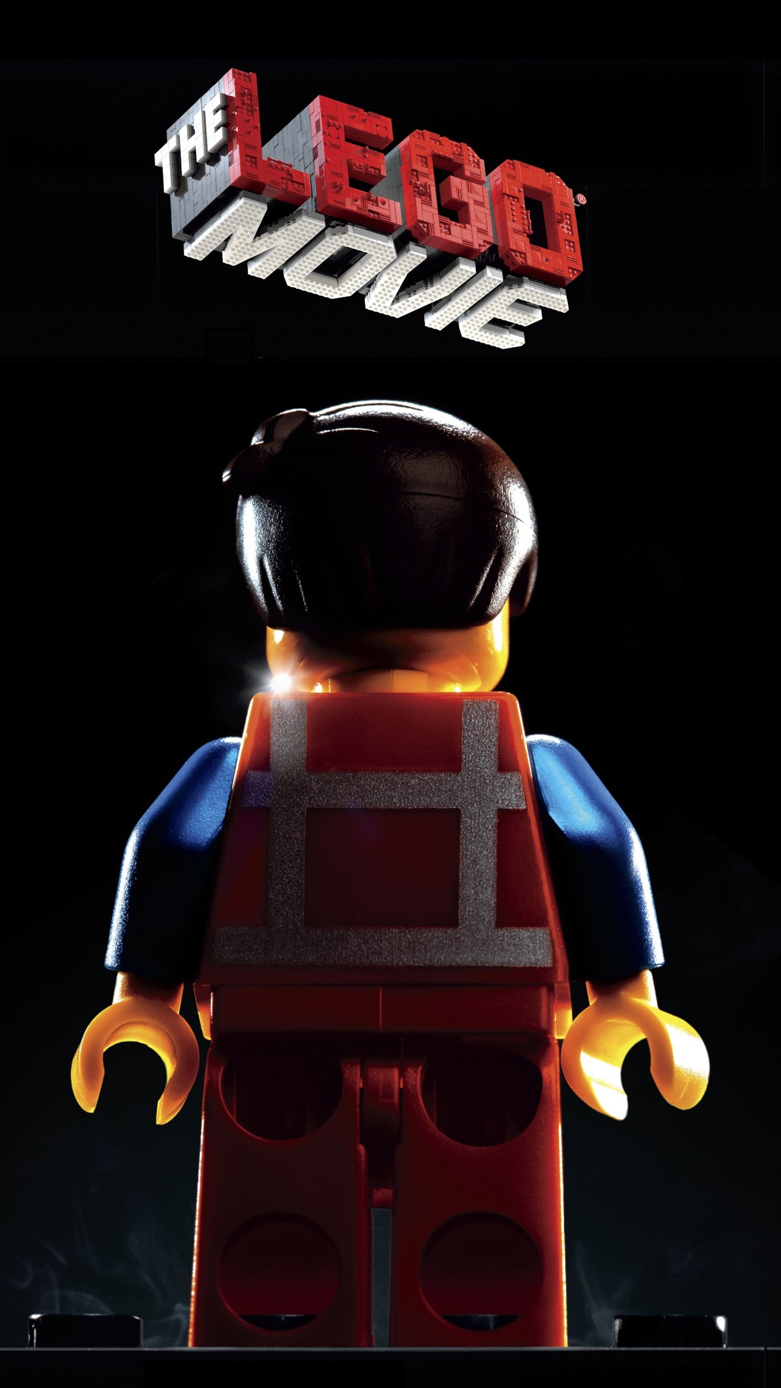 Affiche du film lego avec un astronaute lego en combinaison spatiale (briques, emet, héros, lego, film lego)