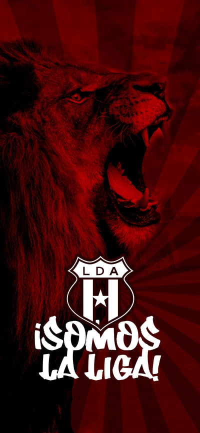 ¡Somos La Liga! - LDA Alajuelense Emblem with Roaring Lion