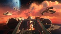 star wars squadrons, video game, pilot, new republic, starship wallpaper