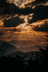 wolke, natur, nachglühen, sonnenuntergang, atmosphäre