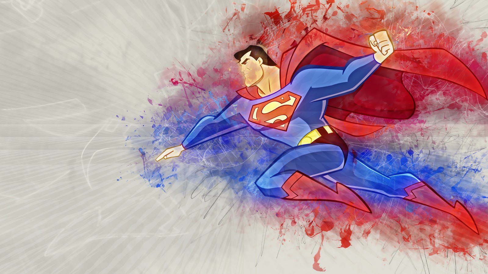 painting, superman, watercolor painting, art, illustration wallpaper