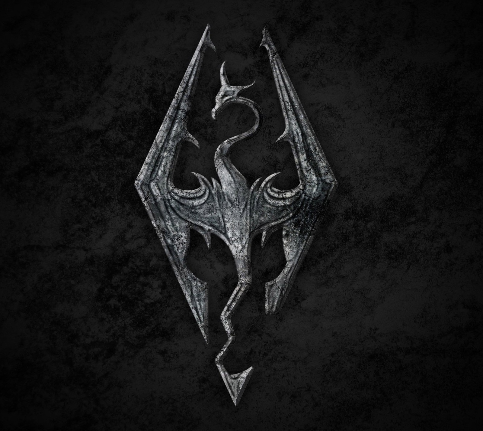 The elder horde logo on a black background (games, skyrim)