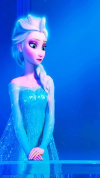 alone, cartoon, cute, elsa, elsa queen