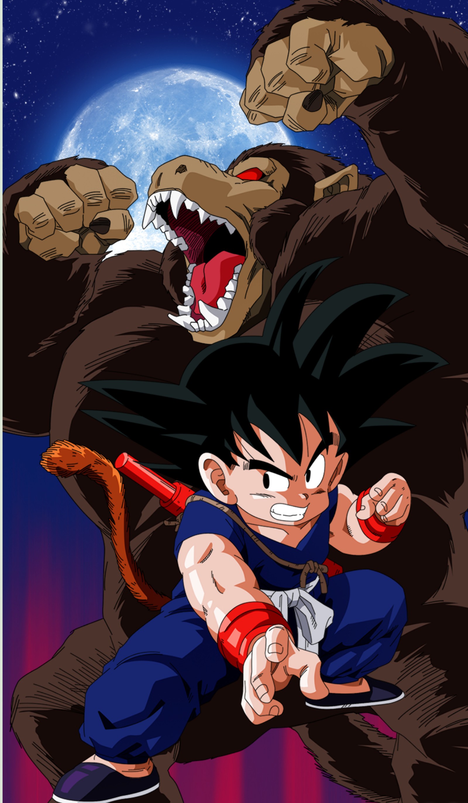 Lade anime, drache, goku, hd, held Hintergrund herunter