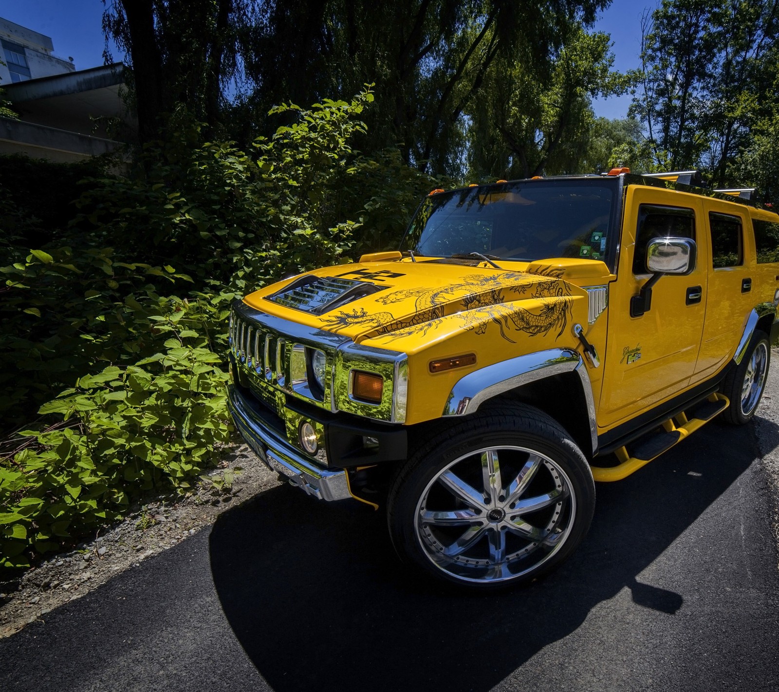 Скачать обои машина, хаммер, hummer, джип, внедорожник