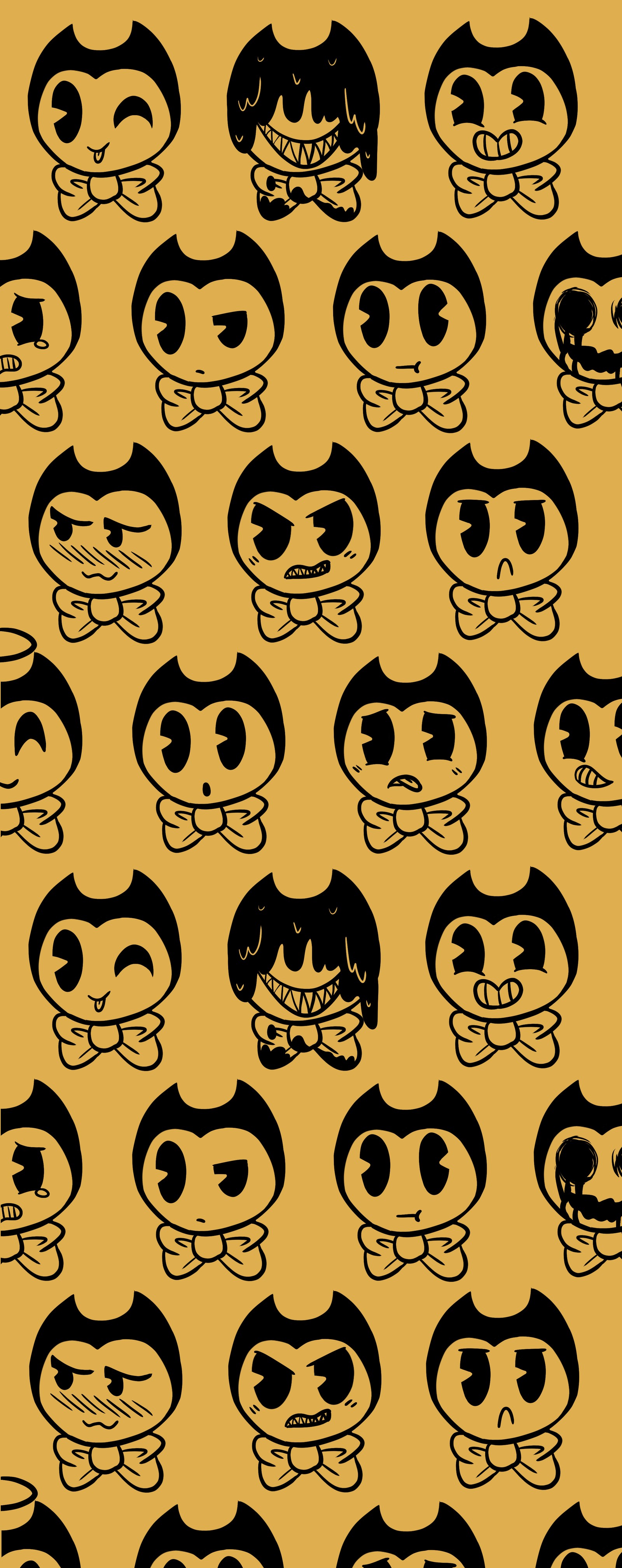 Baixar papel de parede batim, bendy, fofo, tinta, máquina