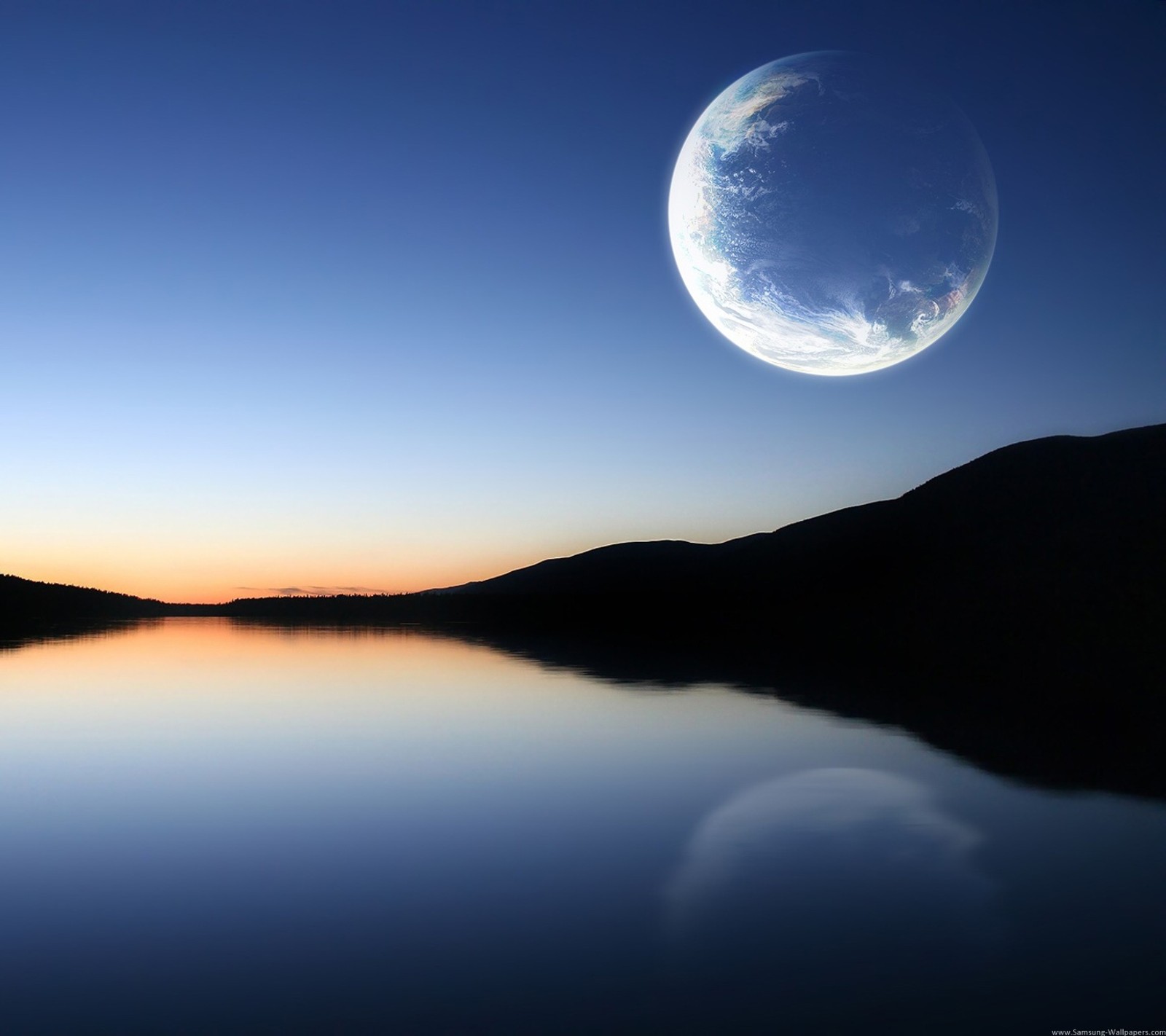 landscape, moon, nature wallpaper