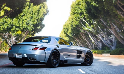 voiture de sport, voiture, supersportive, mercedes benz sls amg, hyundai