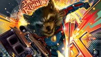 Raketenwaschbär startet im Poster von "Guardians of the Galaxy Vol. 3