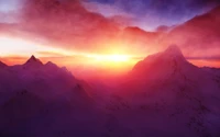 dawn, afterglow, sunrise, sunset, horizon wallpaper