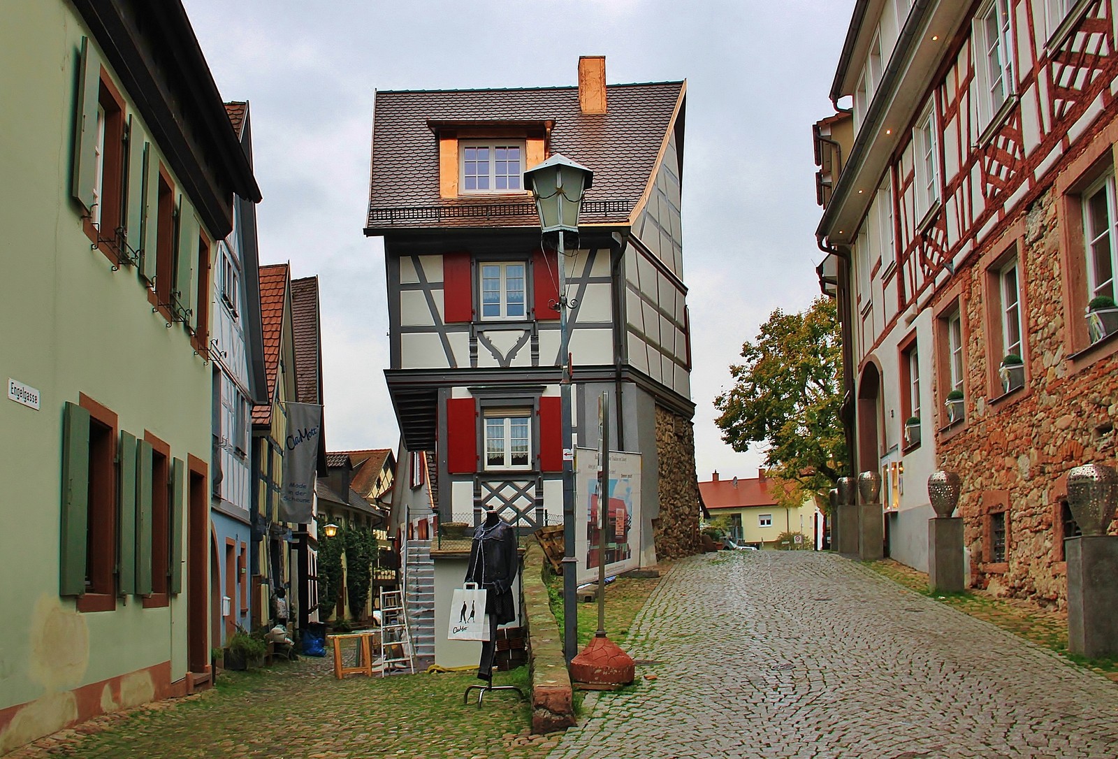 window, facade, town, street, neighbourhood wallpaper