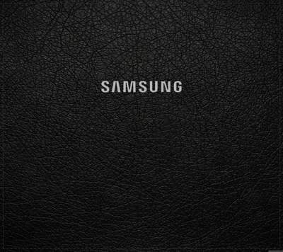 Samsung Galaxy S9 Stock Wallpaper: Elegant Black Leather Texture