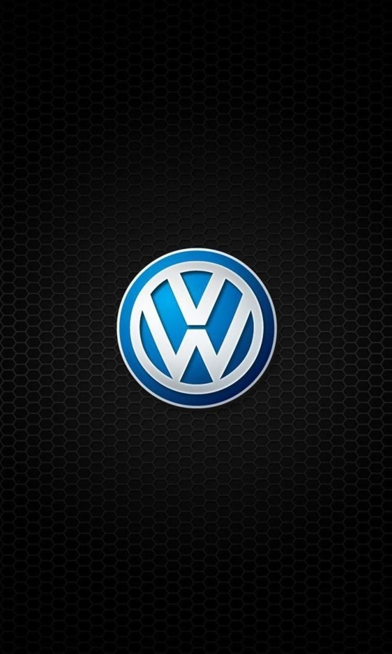 Логотип volkswagen на черном фоне (логотип, фольксваген, vw)