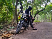 Alone in Nature: The Dark Soul with a Royal Enfield