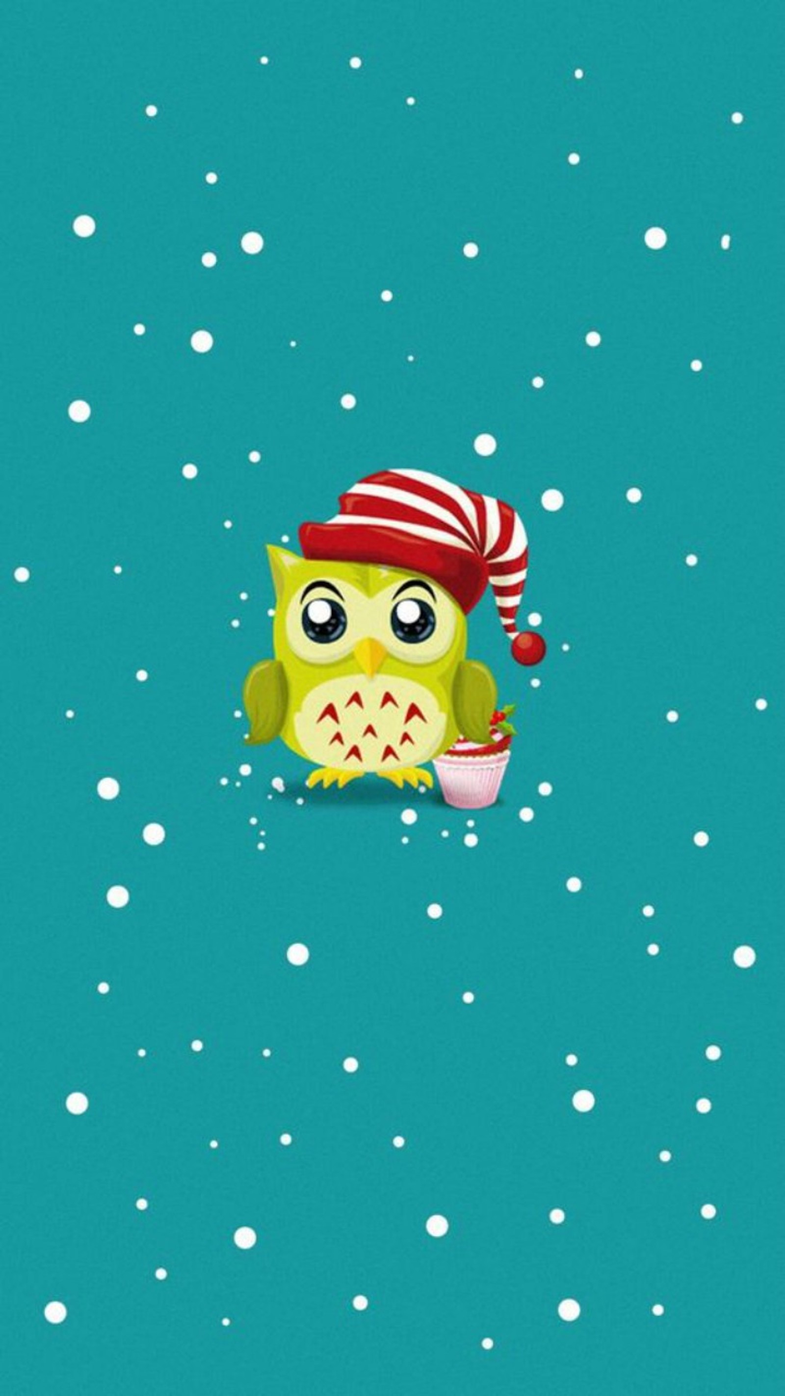 christmas, owl, snow wallpaper