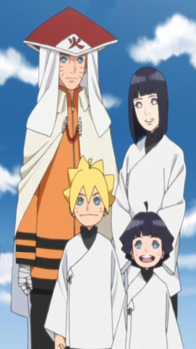 boruto, himawari, hinata, naruto, famille naruto