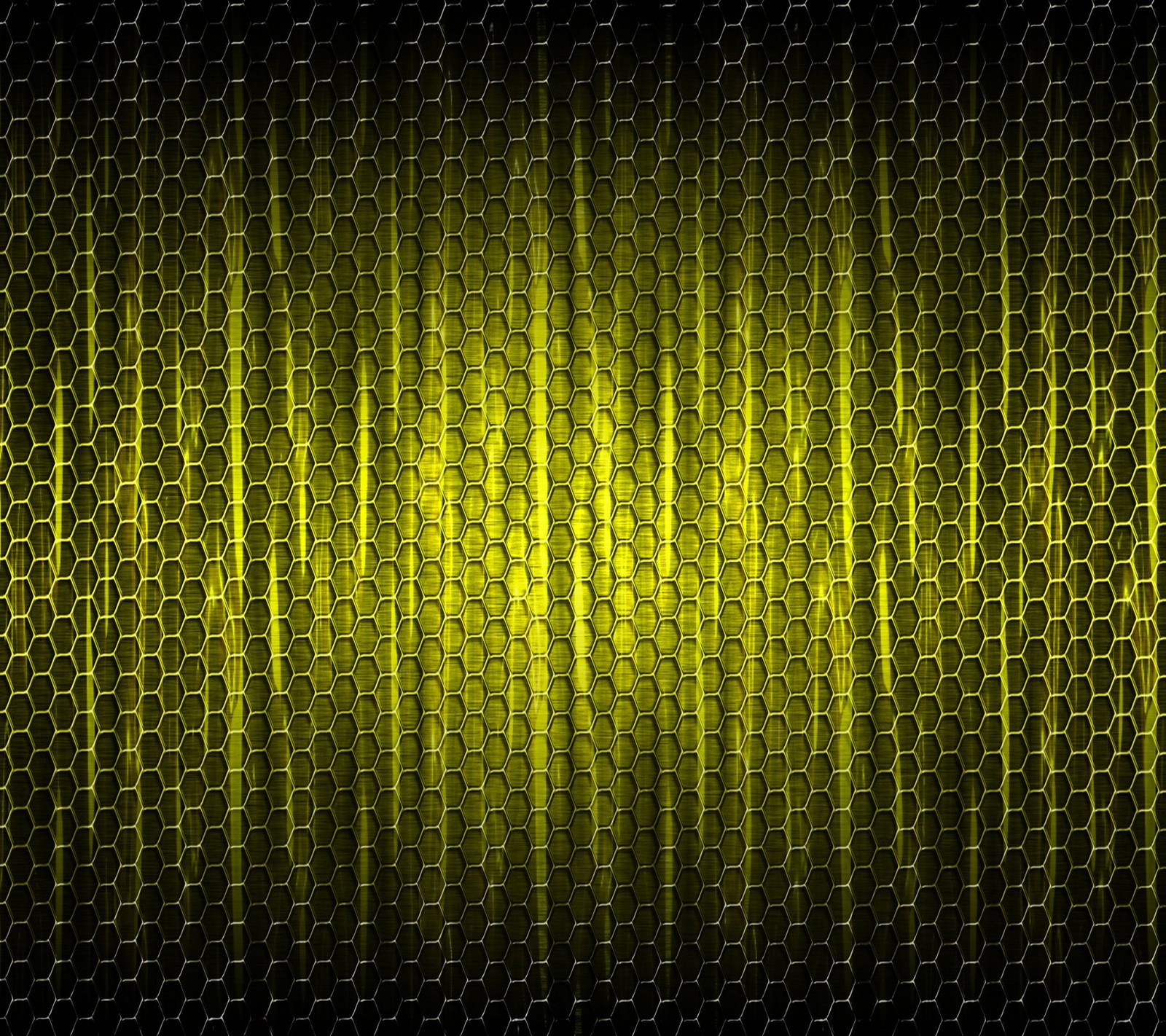 A close up of a yellow and black background with a mesh pattern (abstract, carbon, color, colour, gs5)