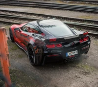 coche, chevy, corvette