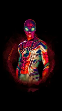 Vibrant Spider-Man: A Marvelous Fusion of Iron and Superhero Aesthetics