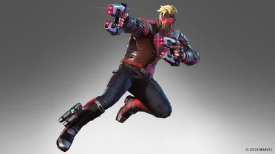 Star-Lord in Action: Guardians of the Galaxy Heroic Pose