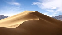 Paysage de dunes serein sous un ciel dégagé